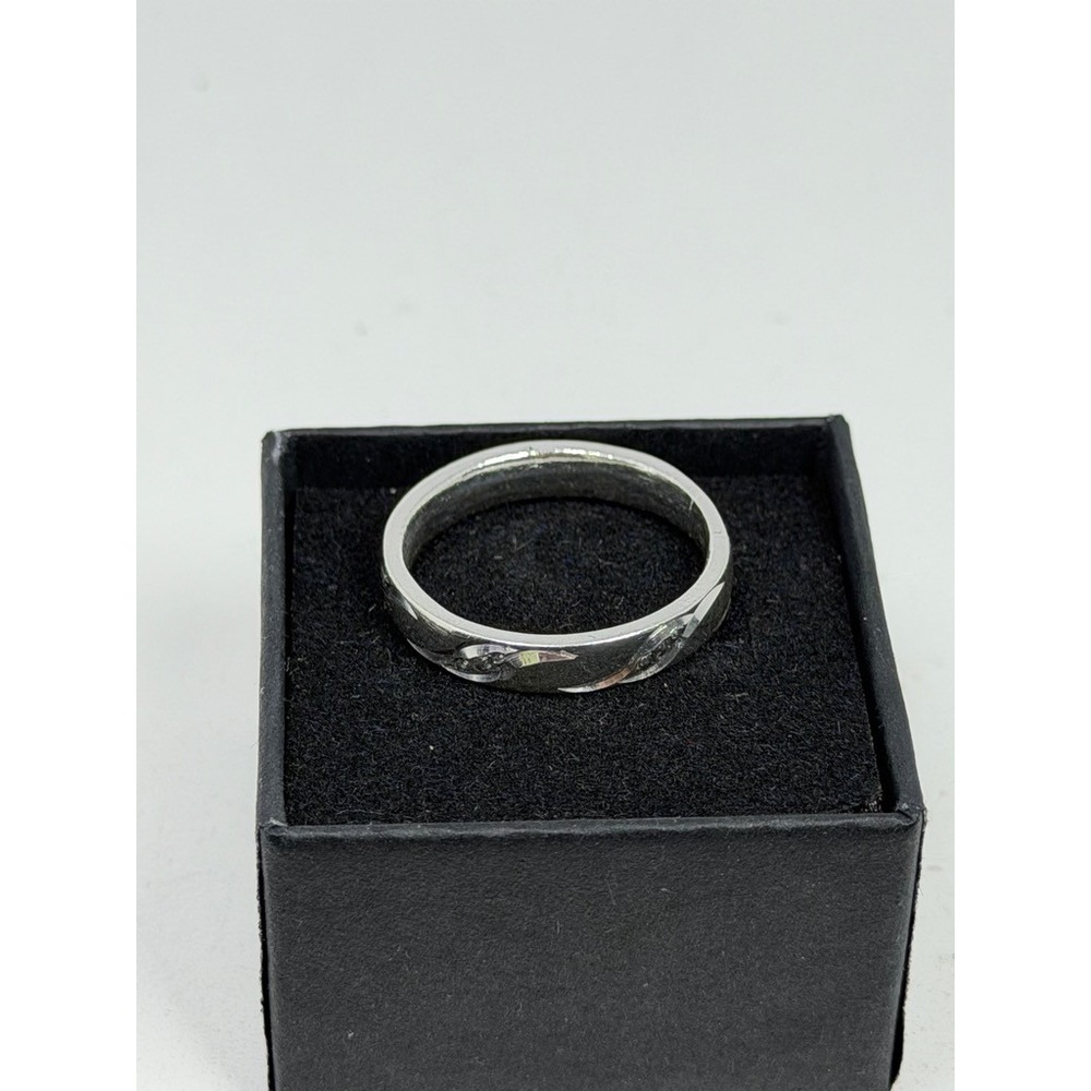 Mexican Sterling Silver Band Ring 925 Engraved Scroll Swirl Design Size 8